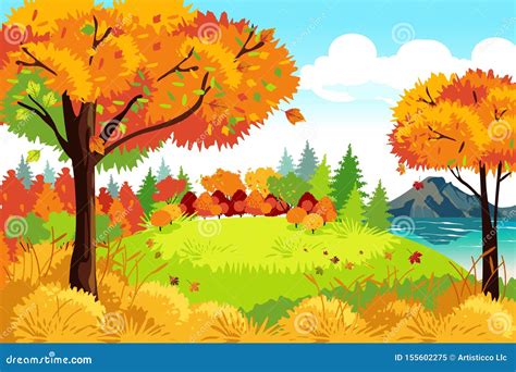 fall landscape clipart